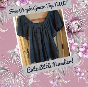 Free People Gauze Top NWT